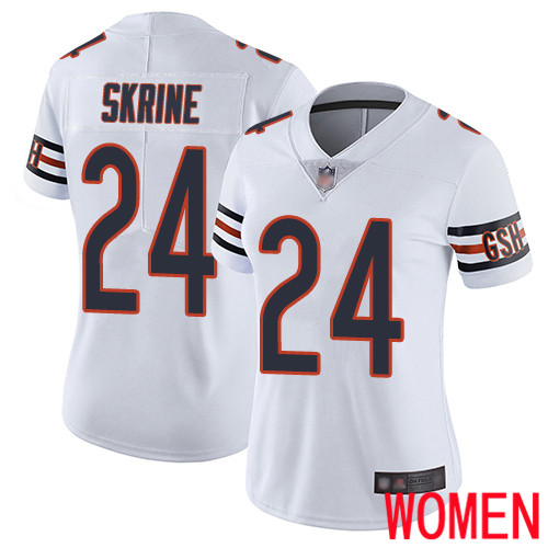 Chicago Bears Limited White Women Buster Skrine Road Jersey NFL Football #24 Vapor Untouchable->youth nfl jersey->Youth Jersey